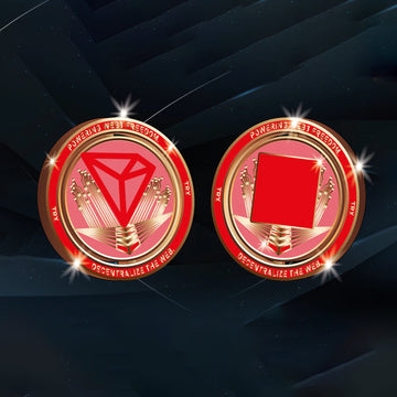 Tron TRX QR Code Coin Round 1