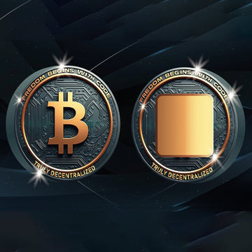 Bitcoin QR Code Coin 1 Round 1